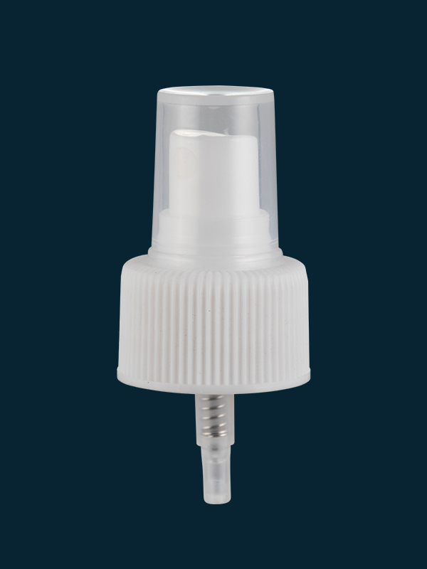 24/410 28/410 Smooth Ribbed Fine Mist Spray Pump with Clear PP Hood